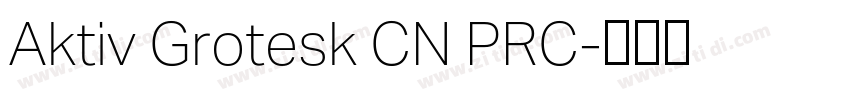 Aktiv Grotesk CN PRC字体转换